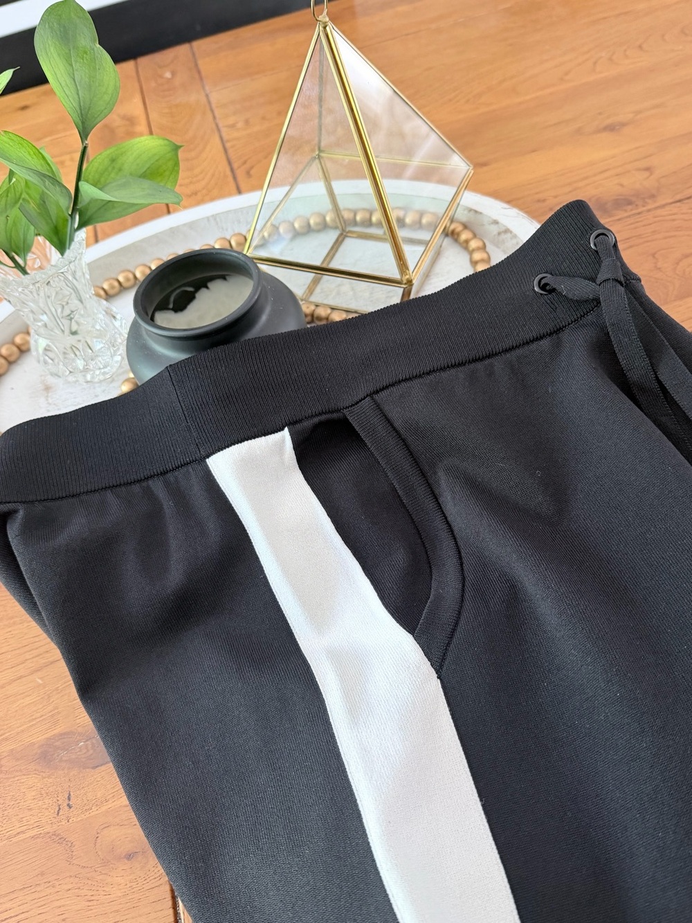2 Piece Michael Kors Signature Logo T Shirt Jogger Sweatpant Set Black White M - Picture 16 of 16